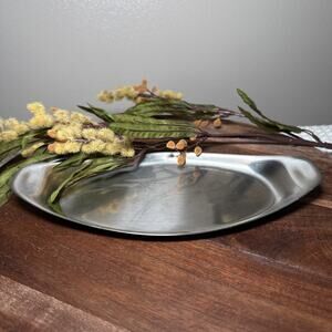 Vintage WMF Cromargan Stainless Steel Oval Tray 10x5 Germany MCM Barware Server